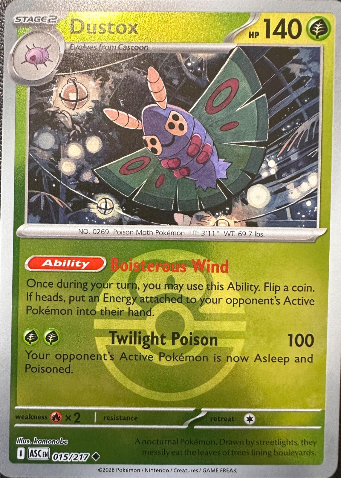 Ascended Heroes Dustox [Ball] Pokémon card